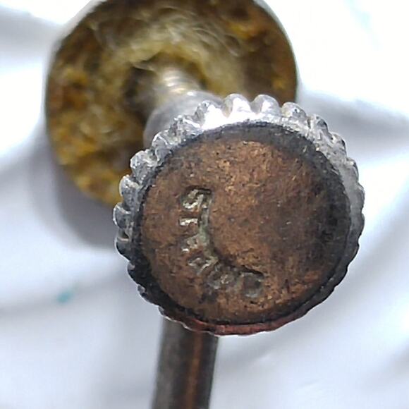 Vintage Pink Moonglow Earrings, Sterling Screw Backs, 1950s, 1 Inch - Picture 4 of 10